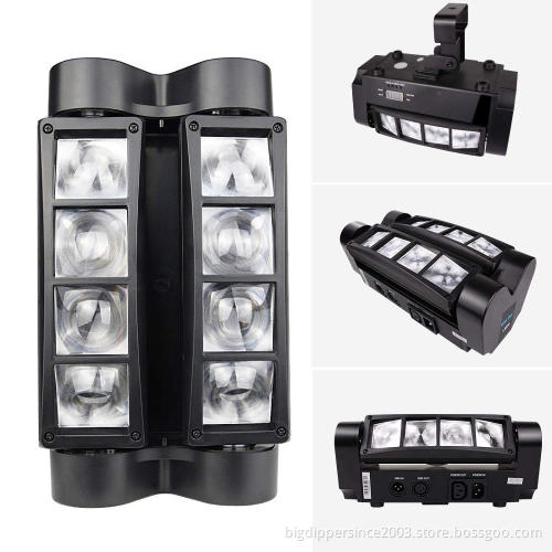 Rotating Moving Head LED Stage Effect Lamp RGBW smart Mini Spider Stage Beam Light for Disco KTV Club Party